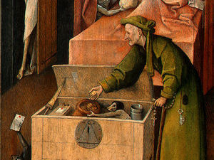 Hieronymus Bosch - Death and the Miser (detail)
