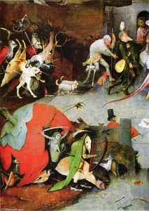 Hieronymus Bosch - Temptation of St. Anthony (detail)
