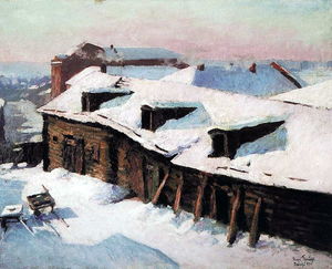 Igor Emmanuilovich Grabar - Old Barn in Winter