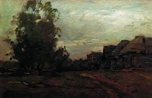 Isaak Ilyich Levitan - Village. Twilight.