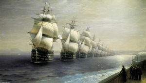 Ivan Aivazovsky - Parade of the Black Sea Fleet