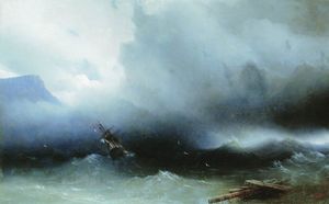 Ivan Aivazovsky - Hurricane at the Sea