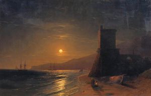 Ivan Aivazovsky - Lunar night