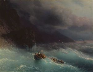 Ivan Aivazovsky - The Shipwreck on Black Sea