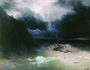 Ivan Aivazovsky - Sailing in a storm
