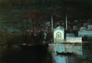 Ivan Aivazovsky - Night Constantinople