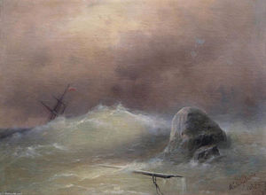 Ivan Aivazovsky - Stormy Sea