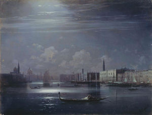 Ivan Aivazovsky - Night landscape. Venice