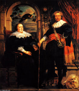 Jacob Jordaens - Govaert van Surpele and his wife
