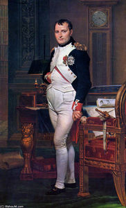 Jacques Louis David - Napoleon Bonaparte in his Study at the Tuileries
