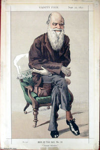 James Jacques Joseph Tissot - Caricature of Charles Darwin from Vanity Fair magazine