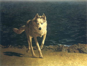 Jamie Wyeth - Wolf Dog