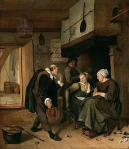 Jan Steen - An old to Young Girl