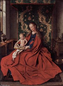 Jan Van Eyck - The Ince Hall Madonna (The Virgin and Child Reading)