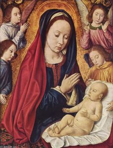 Jean Hey - The Virgin and Child Adored by Angels