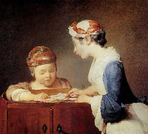 Jean-Baptiste Simeon Chardin - The Young Schoolmistress