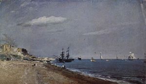 John Constable - Brighton Beach with colliers