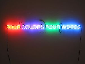 Joseph Kosuth - Four Colors Four Words
