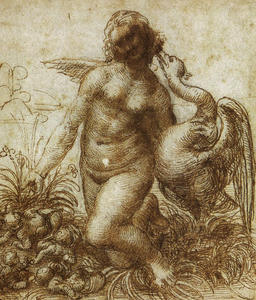 Leonardo Da Vinci - Study for the Kneeling Leda