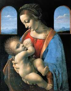 Leonardo Da Vinci - Madonna Litta (Madonna and the Child)