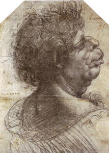 Leonardo Da Vinci - A Grotesque Head Grotesque head