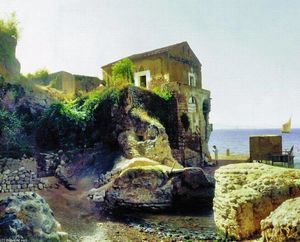 Lev Felixovich Lagorio - On the island of Capri. Fisher-s house.
