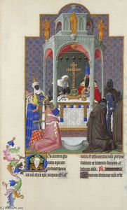 Limbourg Brothers - The Exaltation of the Cross