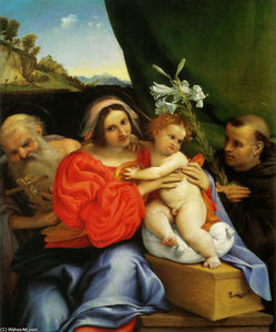 Lorenzo Lotto - Madonna with St. Jerome and St. Anthony of Padua