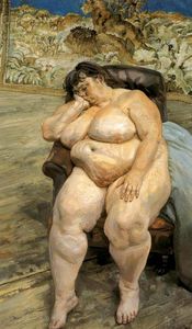 Lucian Freud - Sleeping by the Lion Carpet (also known as Sue Tilley)