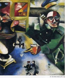 Marc Chagall - The Soldier Drinks