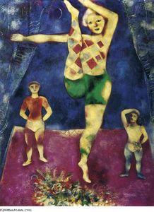 Marc Chagall - Three Acrobates