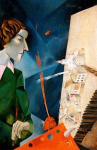 Marc Chagall - Self portrait with palette