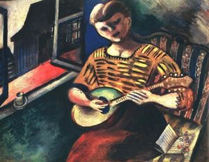 Marc Chagall - Lisa with a Mandolin