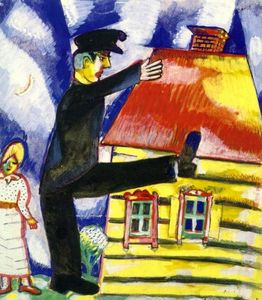 Marc Chagall - Marching