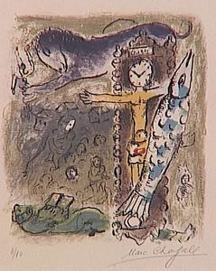 Marc Chagall - Christ as a clock