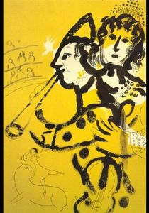 Marc Chagall - The clown musician