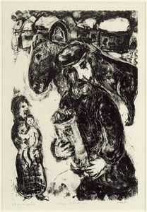 Marc Chagall - A man with Thora