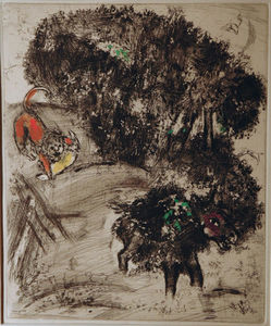 Marc Chagall - The Lion go hunting and the Donkey