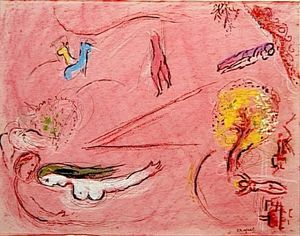 Marc Chagall - Study to --Song of Songs I--