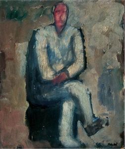 Mario Sironi - Man Sitting