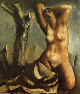 Mario Sironi - Nude with tree