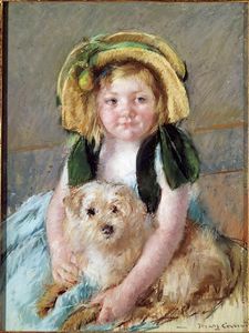 Mary Stevenson Cassatt - Sara with her dog