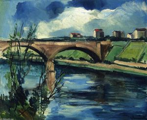 Maurice De Vlaminck - The Bridge at Chatou
