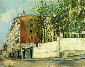 Maurice Utrillo - Orchampt street near Montmartre