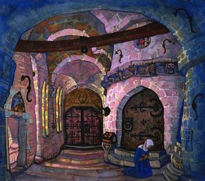 Nicholas Roerich - In a monastery