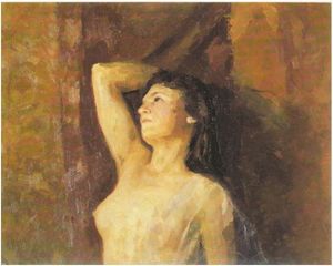 Nicholas Roerich - Study of female nude