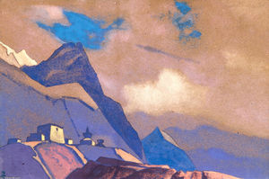 Nicholas Roerich - Tibet. At Brahmaputra.