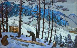 Nicholas Roerich - St. Sergius the Buildert