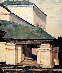 Nicholas Roerich - Smolensk. The porch of the convent.