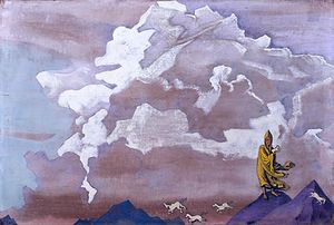 Nicholas Roerich - White horses